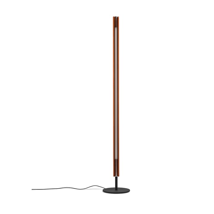 Lampadaire Seki-han 226 cm, Heat treatened ash-black metal Flos