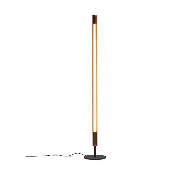 Lampadaire Seki-han 226 cm, Heat treatened ash-black metal Flos