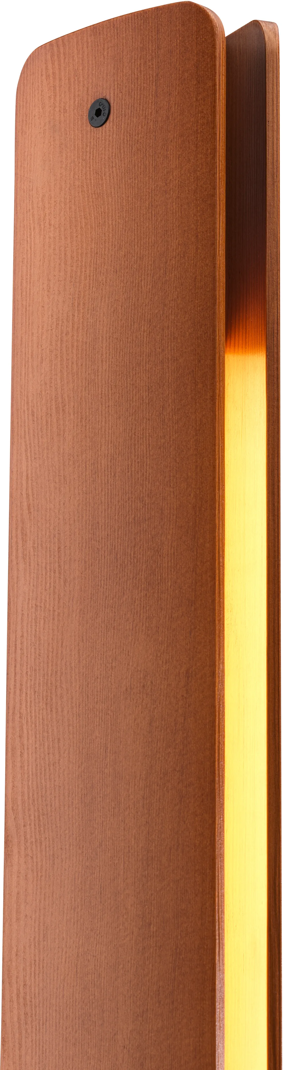 Lampadaire Seki-han 226 cm, Heat treatened ash-black metal Flos