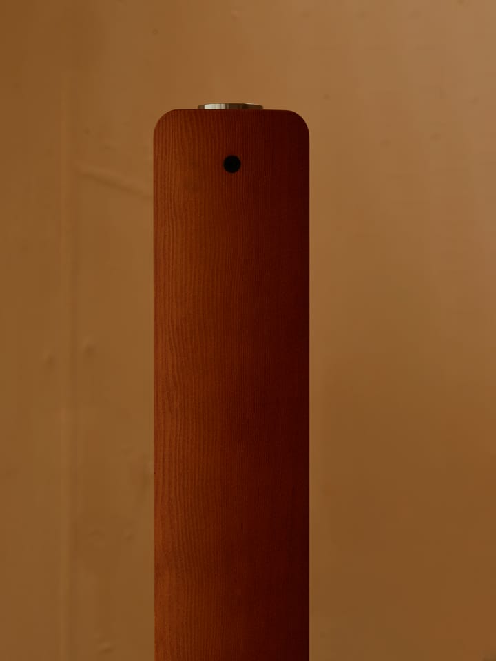 Lampadaire Seki-han 226 cm, Heat treatened ash-black metal Flos