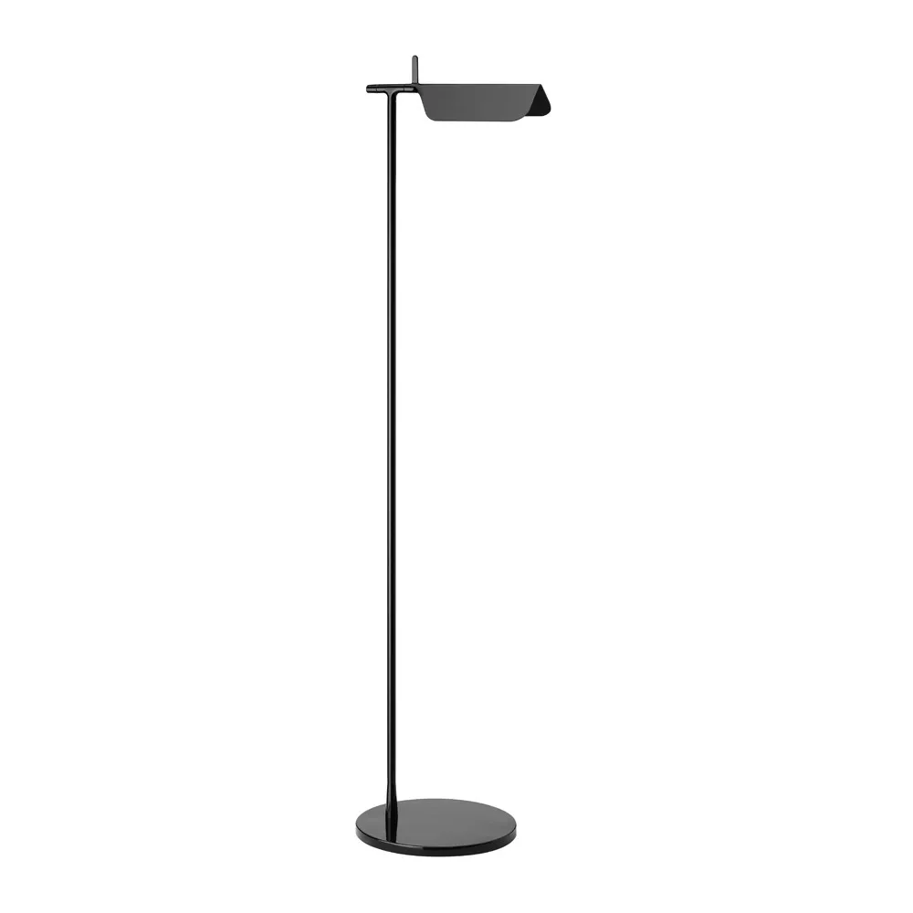 Lampadaire Tab F LED, Noir laqué Flos