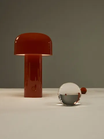 Lampe de table Bellhop portable - Brick red, IP54 (intérieur/extérieur) - Flos