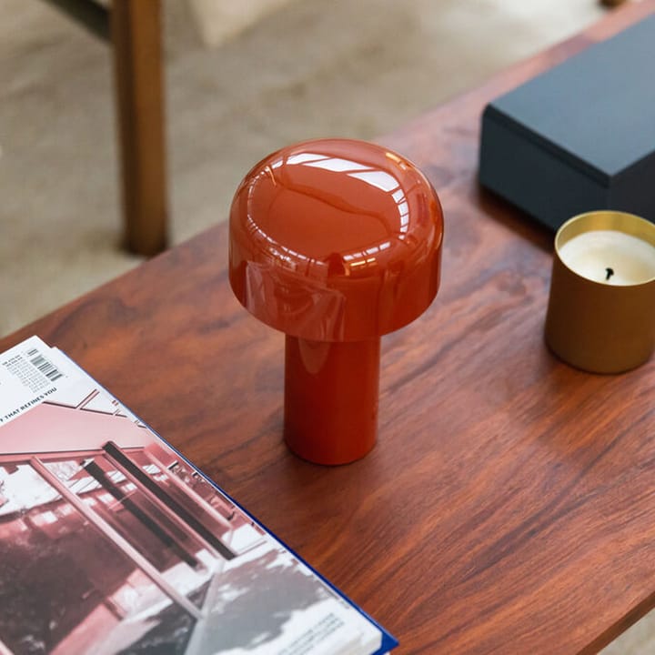 Lampe de table Bellhop portable, Brick red Flos