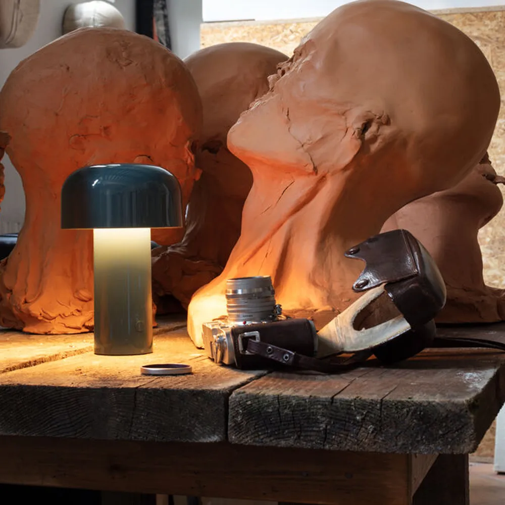 Lampe de table Bellhop portable, Grey blue Flos