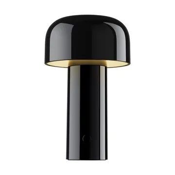 Lampe de table Bellhop portable - Noir brillant, IP54 (intérieur/extérieur) - Flos