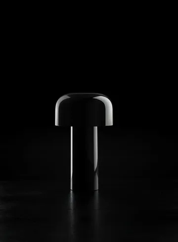 Lampe de table Bellhop portable - Noir brillant, IP54 (intérieur/extérieur) - Flos