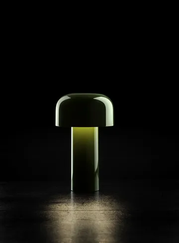 Lampe de table Bellhop portable - Vert brillant, IP54 (intérieur/extérieur) - Flos
