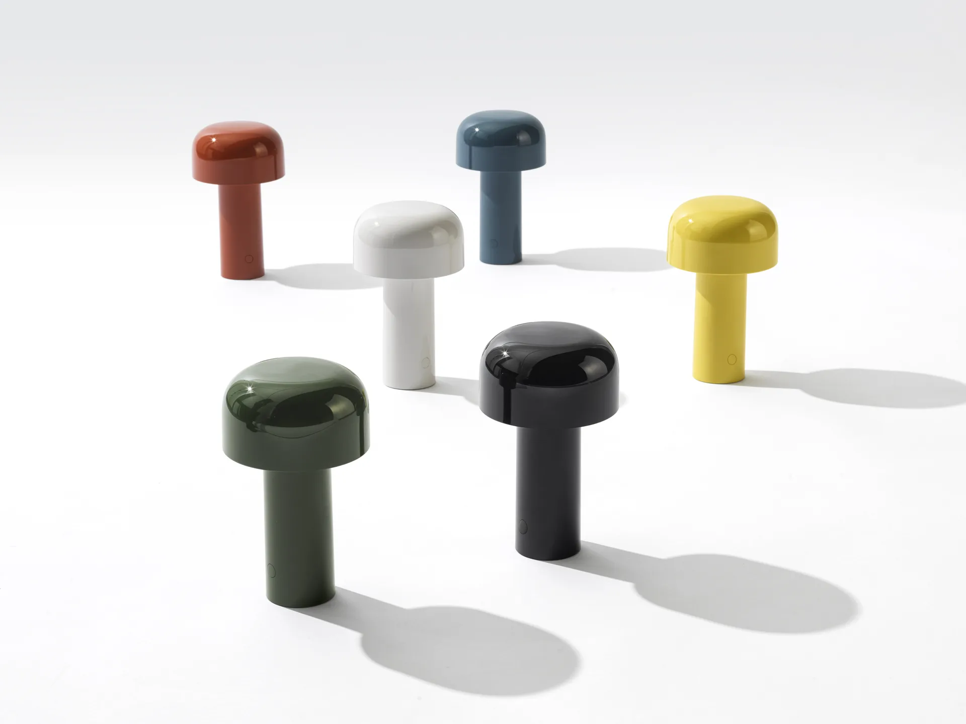 Lampe de table Bellhop portable, Vert brillant, IP54 (intérieur/extérieur) Flos