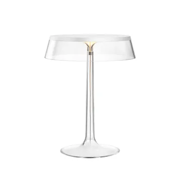Lampe de table Bon Jour T - Blanc-transparent abat-jour - Flos