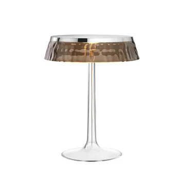 Lampe de table Bon Jour T - Chrome-fumé abat-jour - Flos