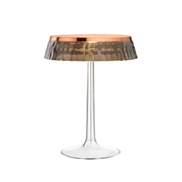 Lampe de table Bon Jour T - Copper-fumé abat-jour - Flos