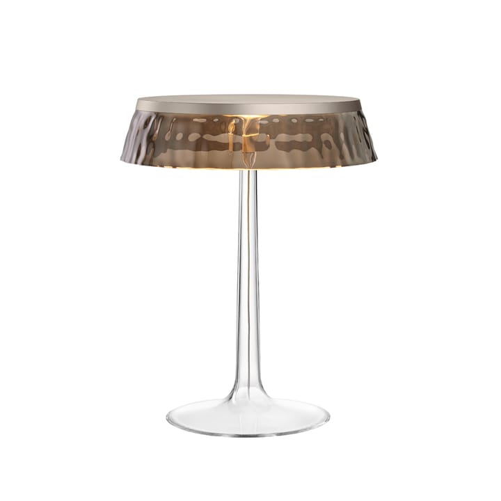 Lampe de table Bon Jour T - Gris fumé-chromé mat - Flos