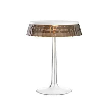 Lampe de table Bon Jour T - White-fumé abat-jour - Flos