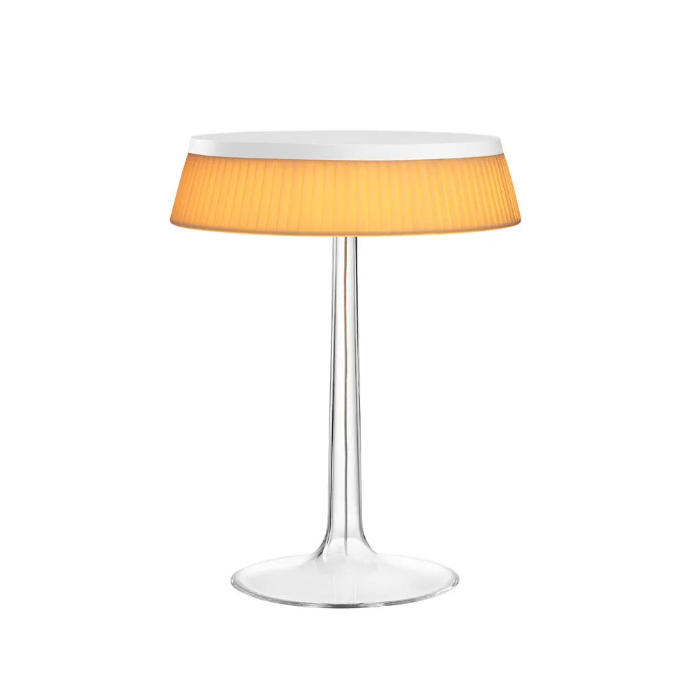 Lampe de table Bon Jour T, White-soft tissu abat-jour Flos