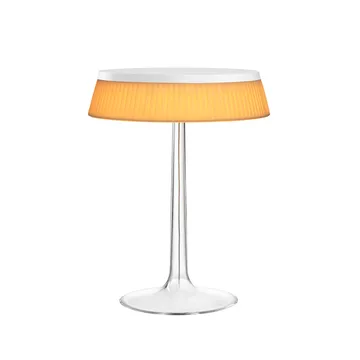 Lampe de table Bon Jour T - White-soft tissu abat-jour - Flos