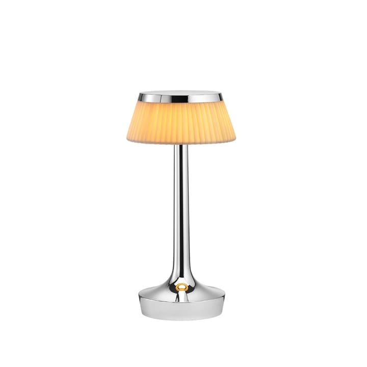 Lampe de table Bon Jour Unplugged - Chrome-fabric - Flos