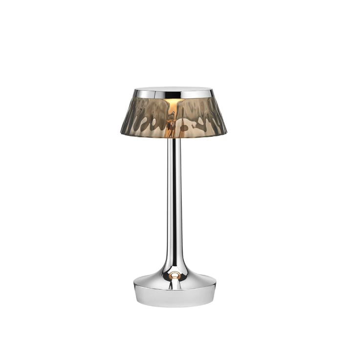 Lampe de table Bon Jour Unplugged - Chrome-fumée - Flos