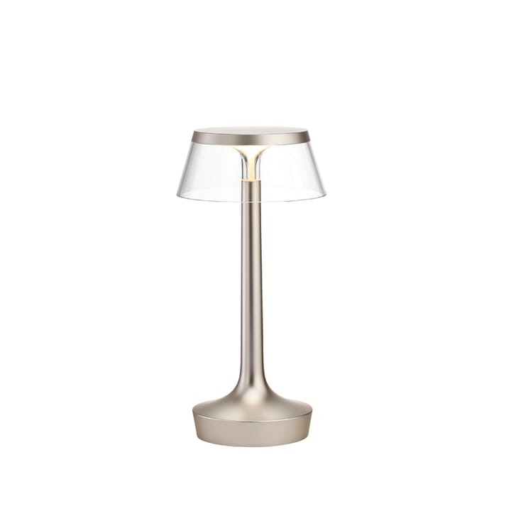 Lampe de table Bon Jour Unplugged - Matt chrome-transparent - Flos