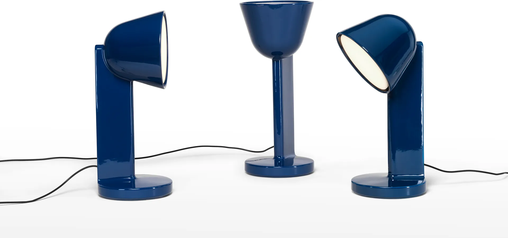 Lampe de table Céramique Down, Navy blue Flos