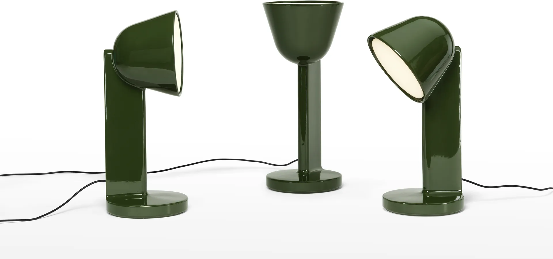 Lampe de table Céramique Side, Moss green Flos