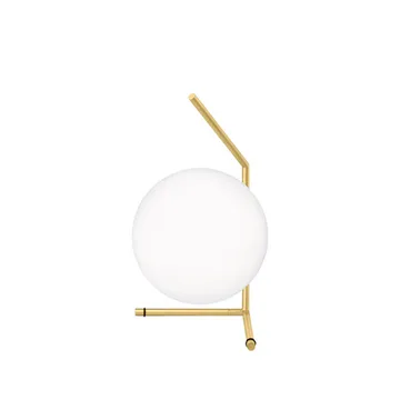 Lampe de table IC lights T1 low - Laiton brossé-opale - Flos