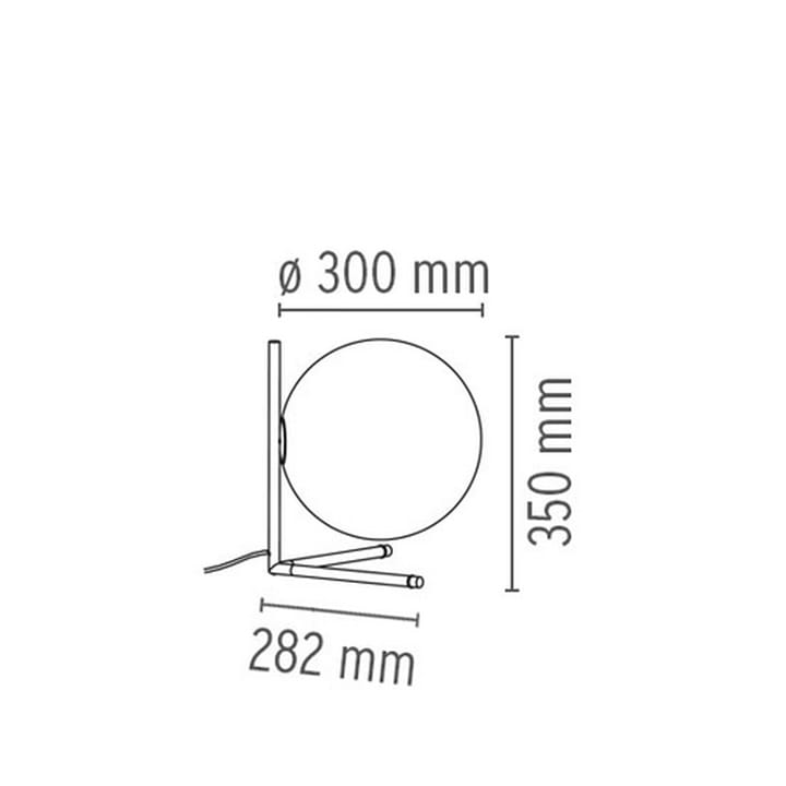 Lampe de table IC lights T2, Laiton brossé-opale Flos