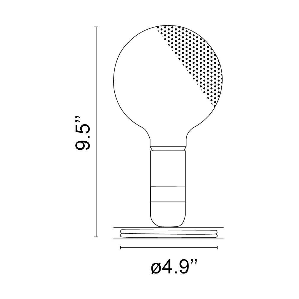 Lampe de table Lampadina, Blanc Flos