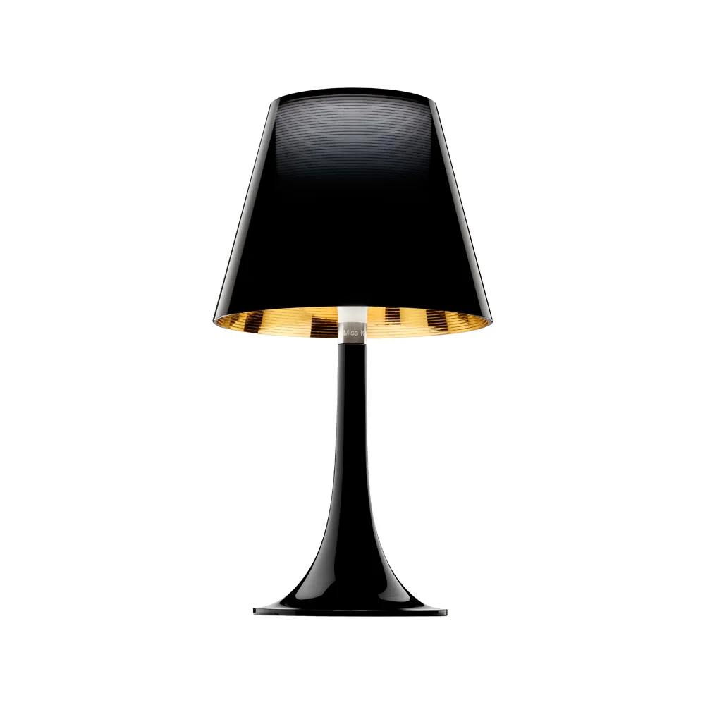 Lampe de table Miss K, Noir-or Flos