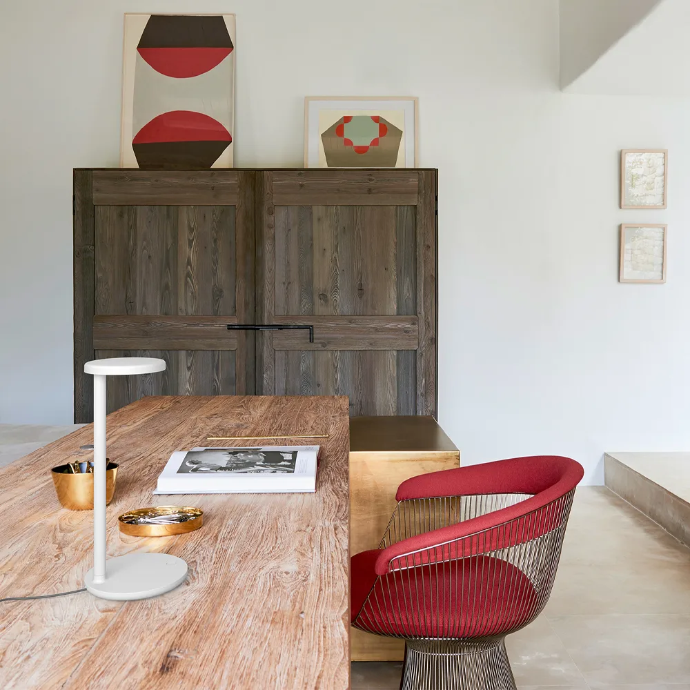 Lampe de table Oblique, Blanc Flos