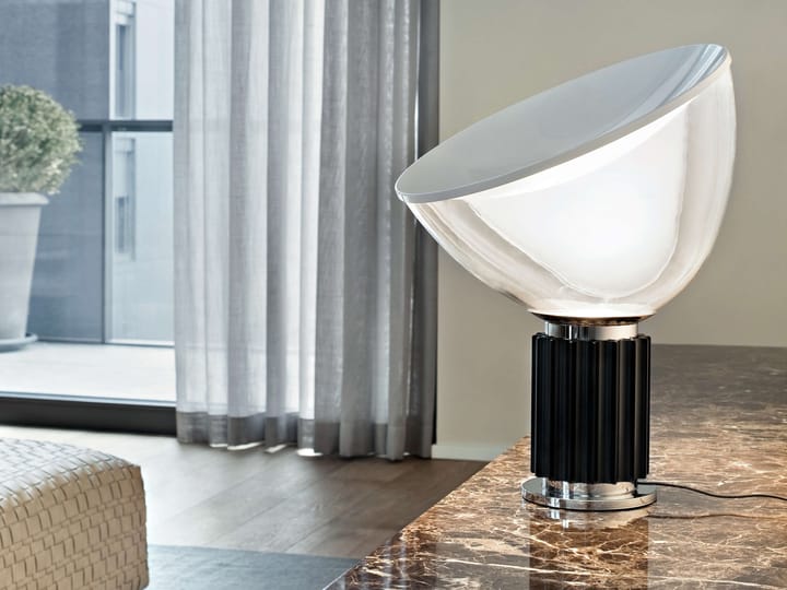 Lampe de table Taccia PMMA, Noir LED Flos
