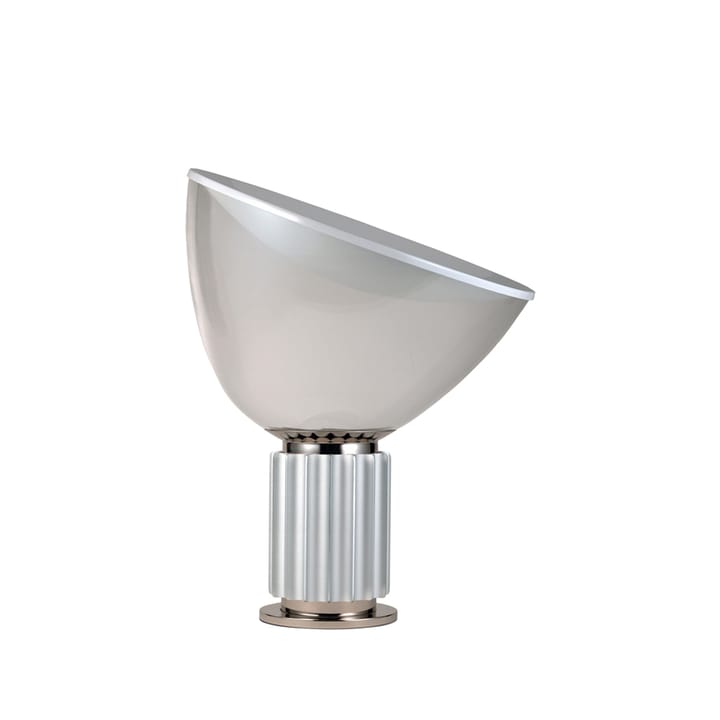Lampe de table Taccia Small LED 48,5 cm - Cloche en verre argentée - Flos