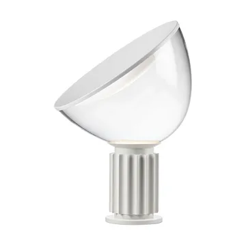 Lampe de table Taccia Small LED 48,5 cm - Mat blanc - globe en verre - Flos