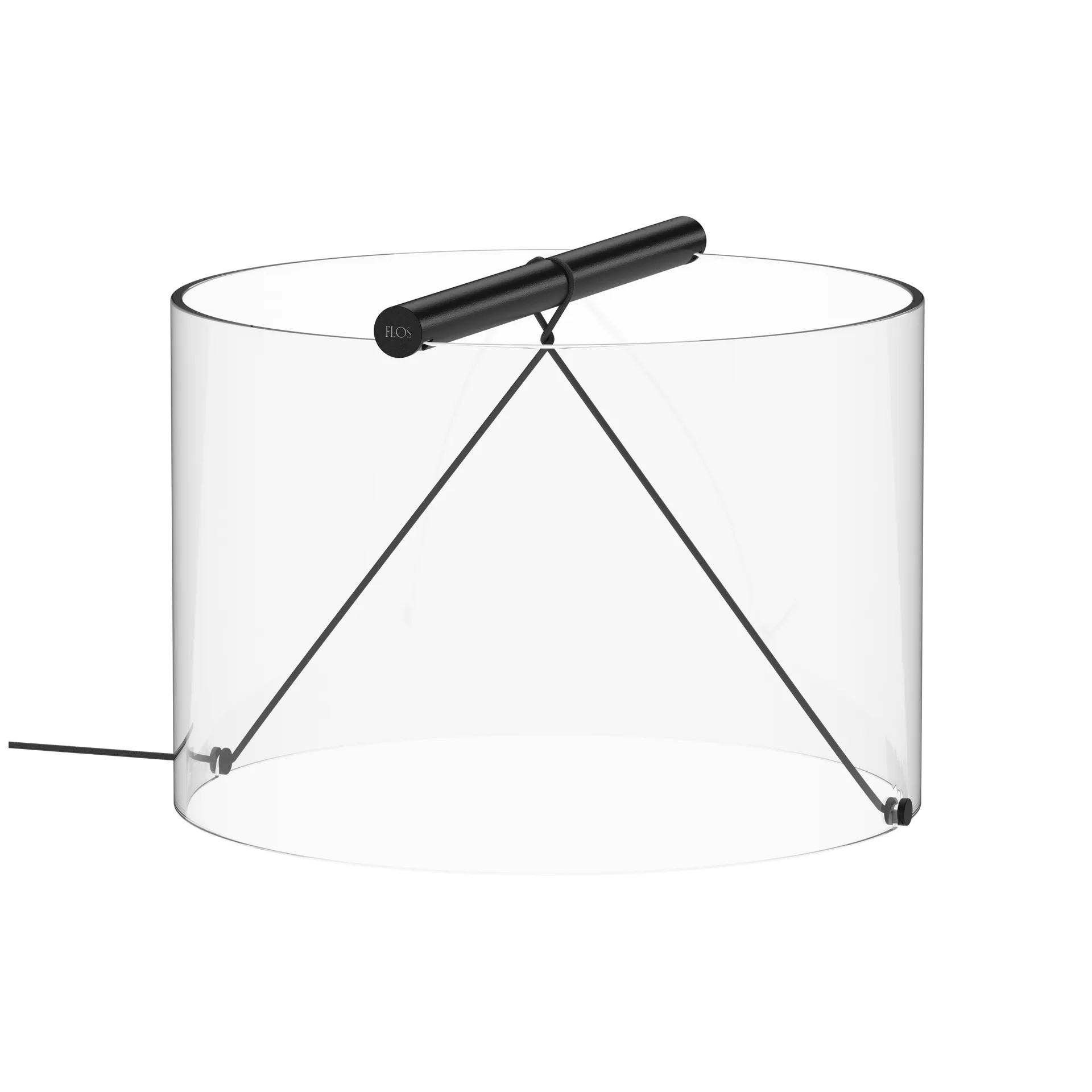 Lampe de table To-Tie T3, Noir mat Flos