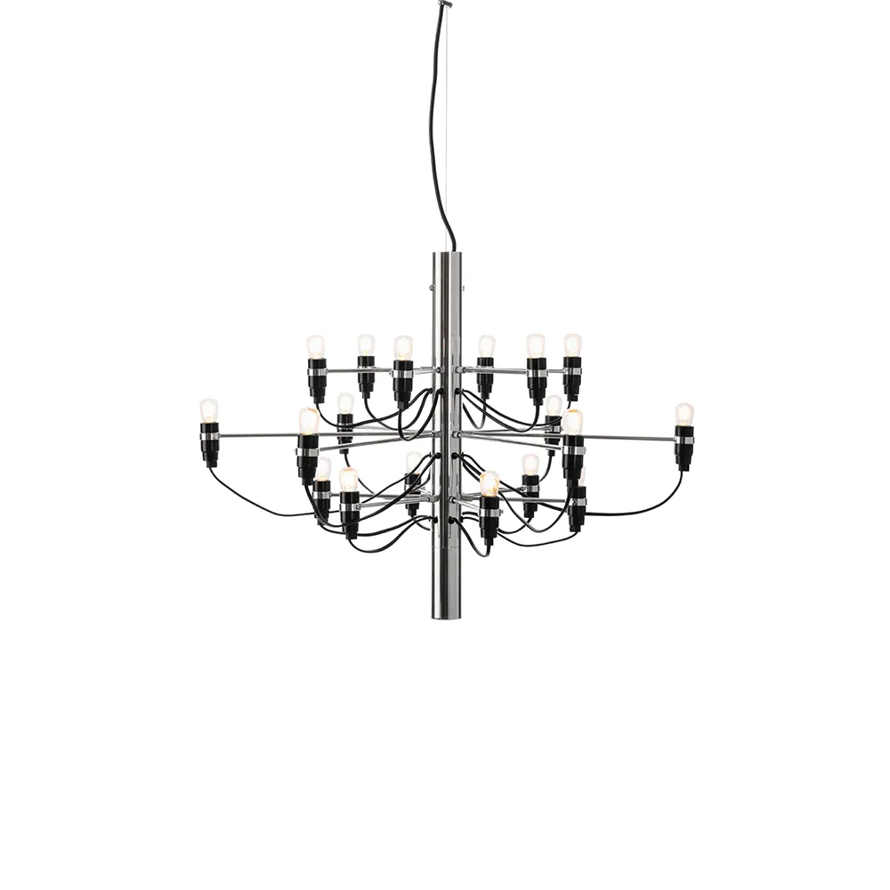 Lustre 2097 Sarfatti, Chrome 18 lampes Flos