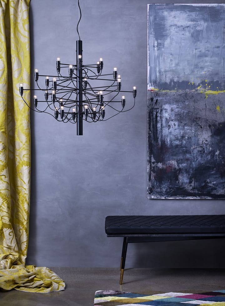 Lustre 2097 Sarfatti LED, Chrome 30 lampes Flos