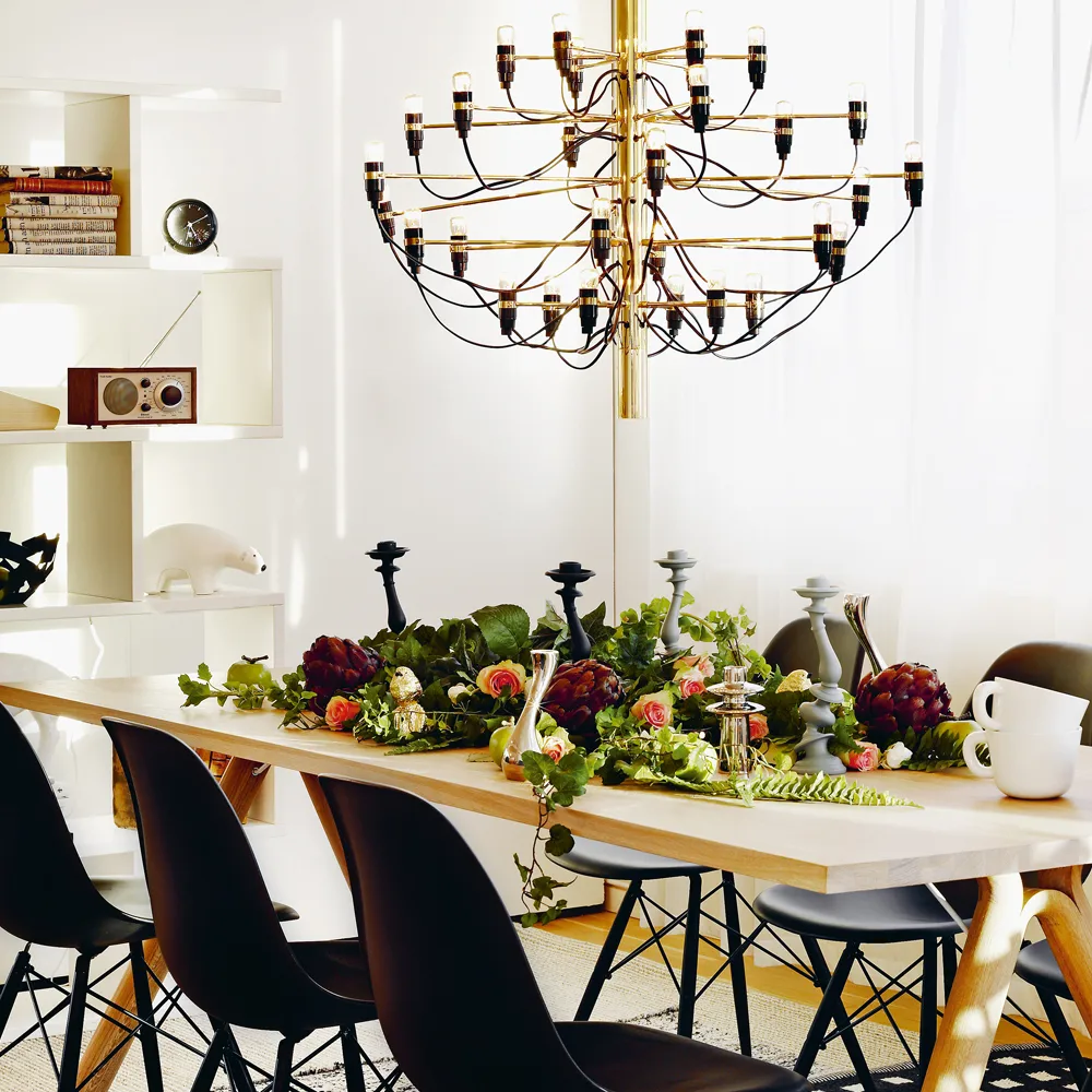 Lustre 2097 Sarfatti LED, Laiton 30 lampes Flos