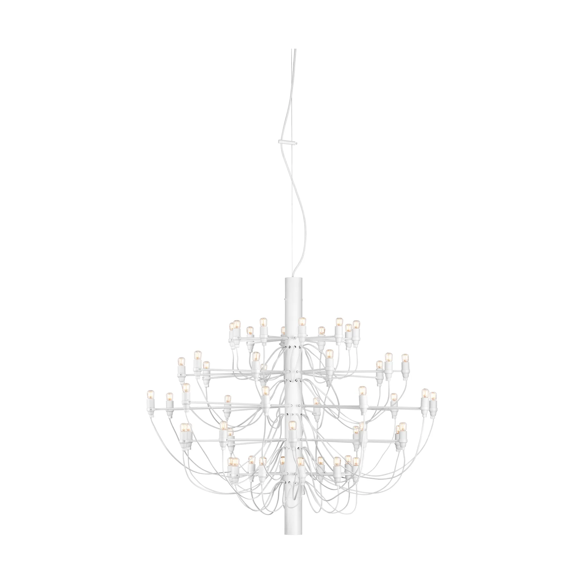Lustre 2097 Sarfatti LED, Mat blanc 50 lampes Flos