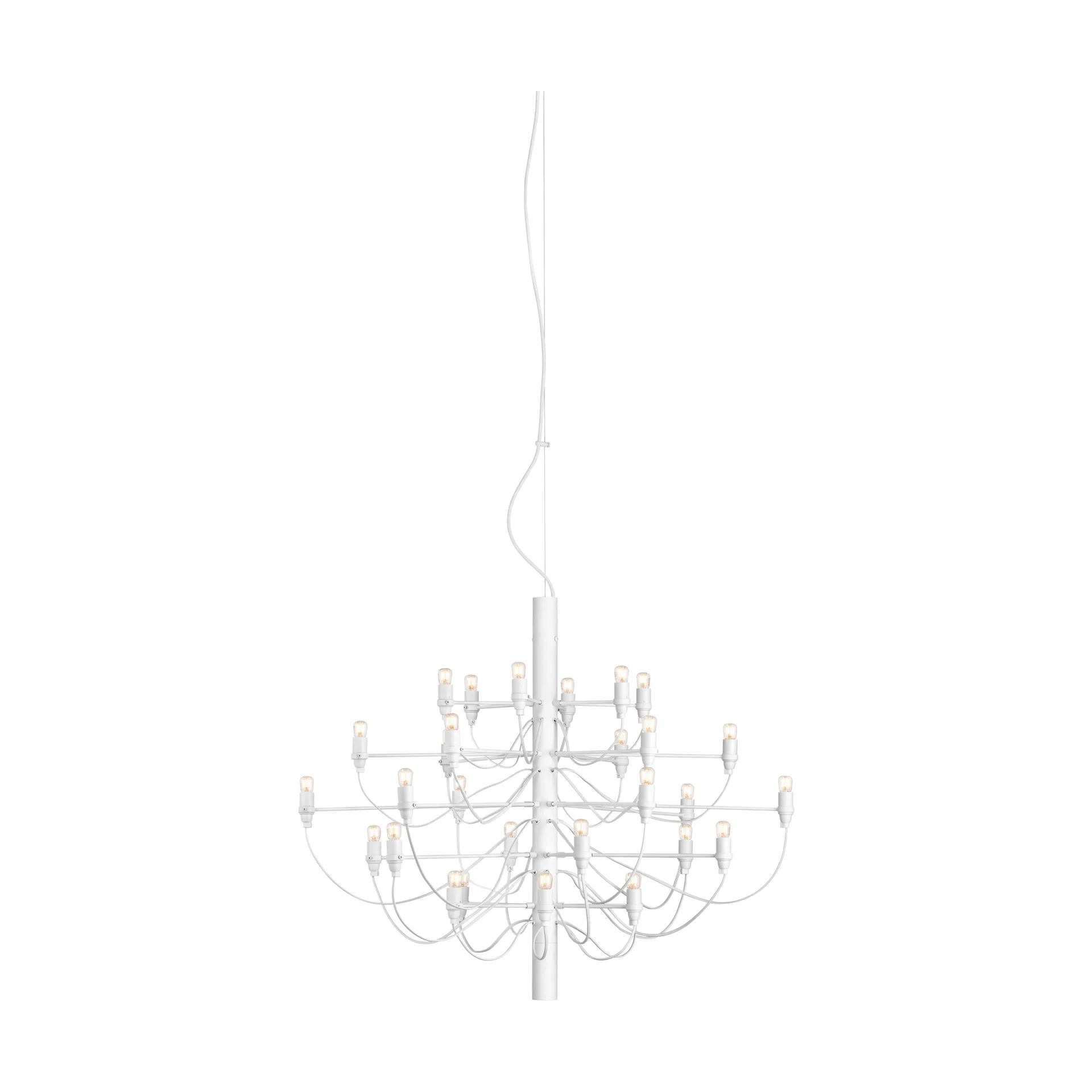 Flos Lustre 2097 Sarfatti LED Matt blanc 30 lampes Flos Lustre 2097 Sarfatti LED Matt blanc 30 lampes