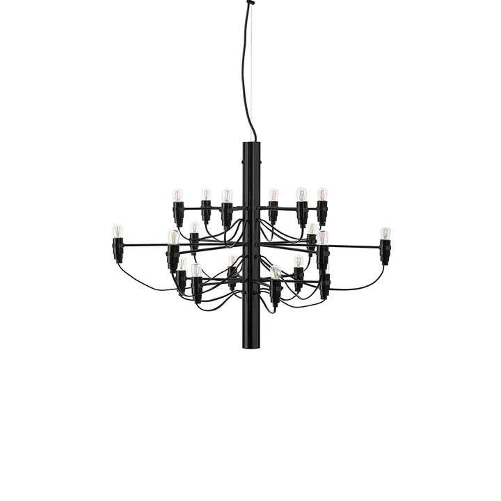 Lustre 2097 Sarfatti LED - Matte noir 18 lampes - Flos