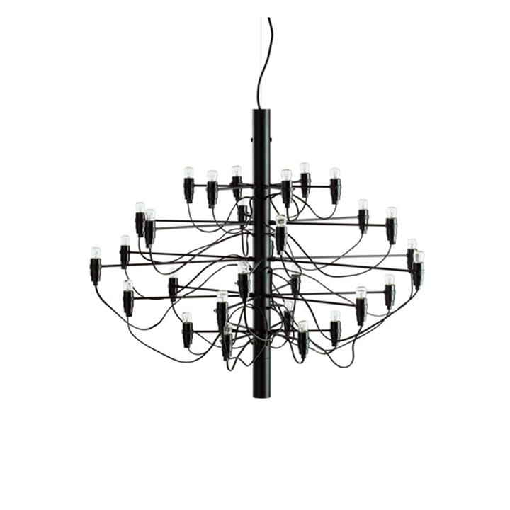 Lustre 2097 Sarfatti LED - Mattsvart 30 lampes - Flos
