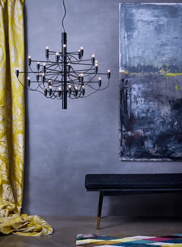 Lustre 2097 Sarfatti - Mattsvart 30 lampes - Flos