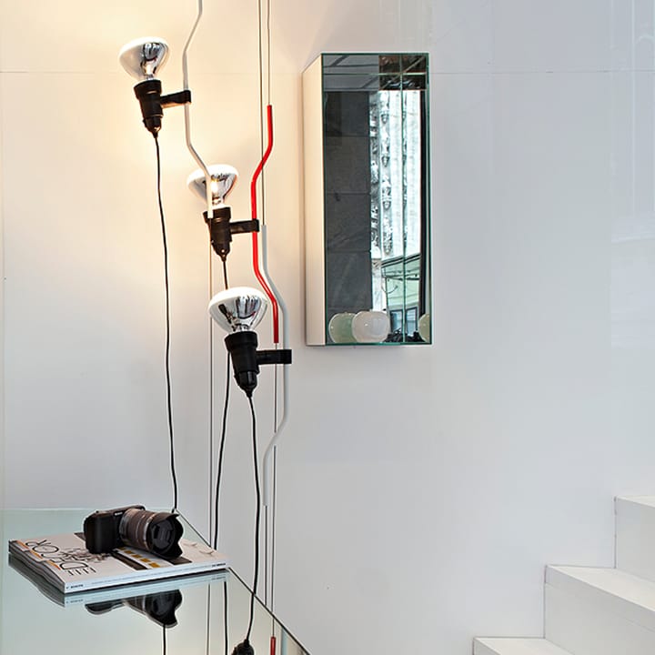 Parentesi lampe sur pied et plafonnier dimmable, Rouge Flos