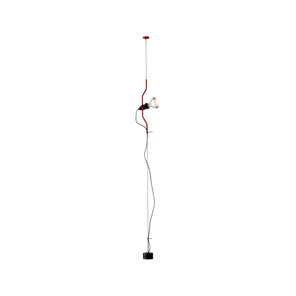 Parentesi lampe sur pied et suspension, Rouge Flos