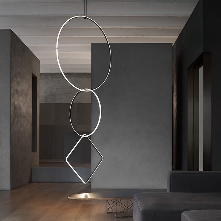 Suspension Arrangements Square, Black, large Flos