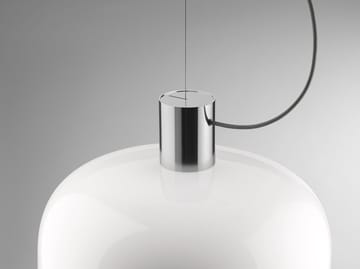 Suspension Bellhop Glass S2 - Bright aluminum - Flos