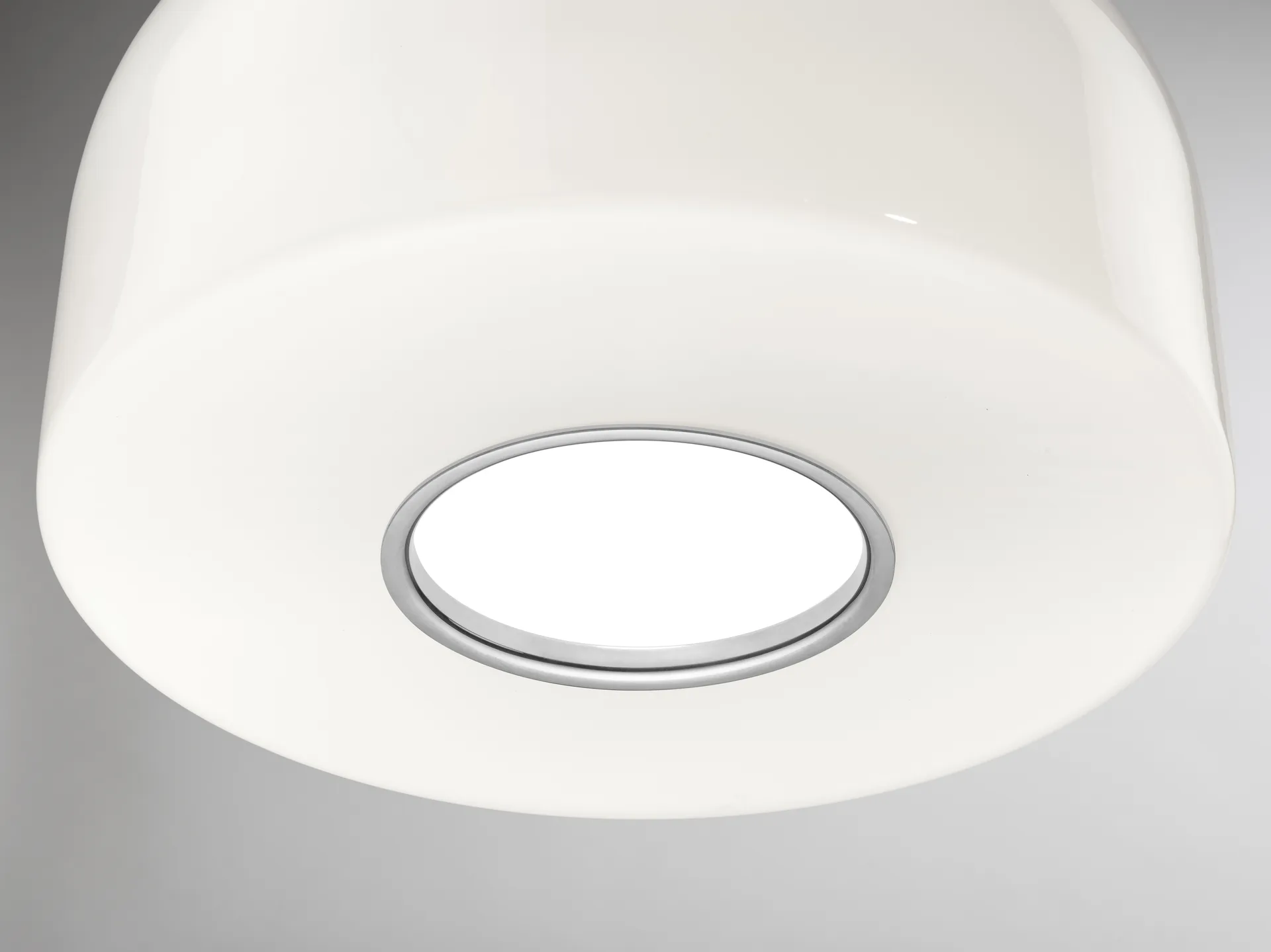 Suspension Bellhop Glass S2, Bright aluminum Flos