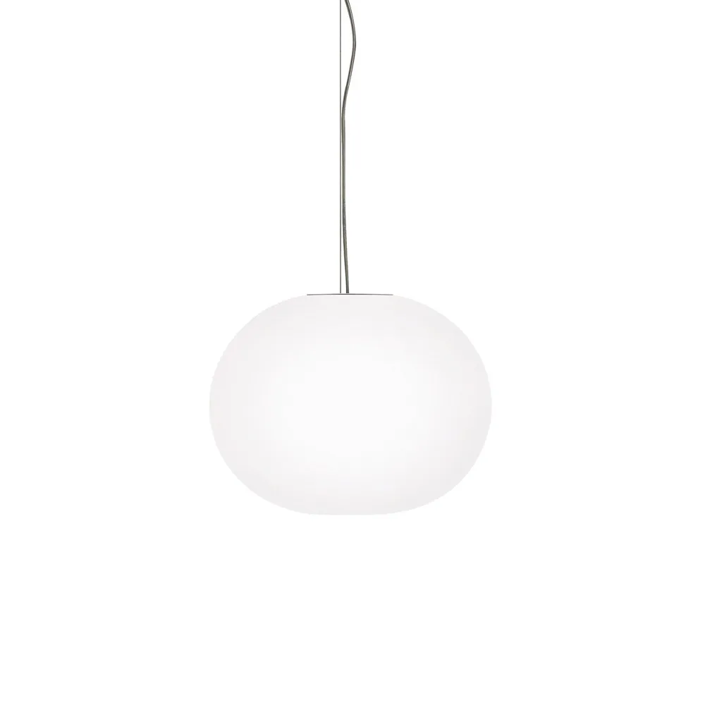 Suspension Glo-ball S1, Verre opale blanc Flos