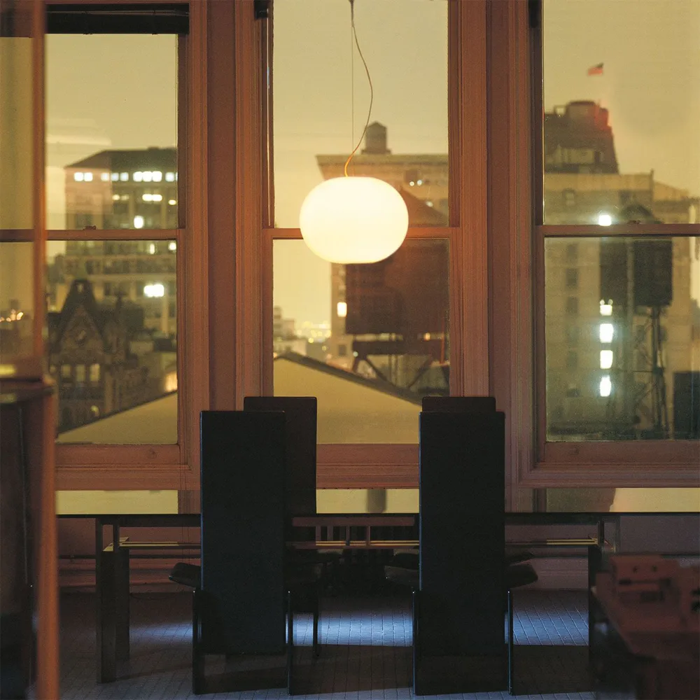 Suspension Glo-ball S1, Verre opale blanc Flos