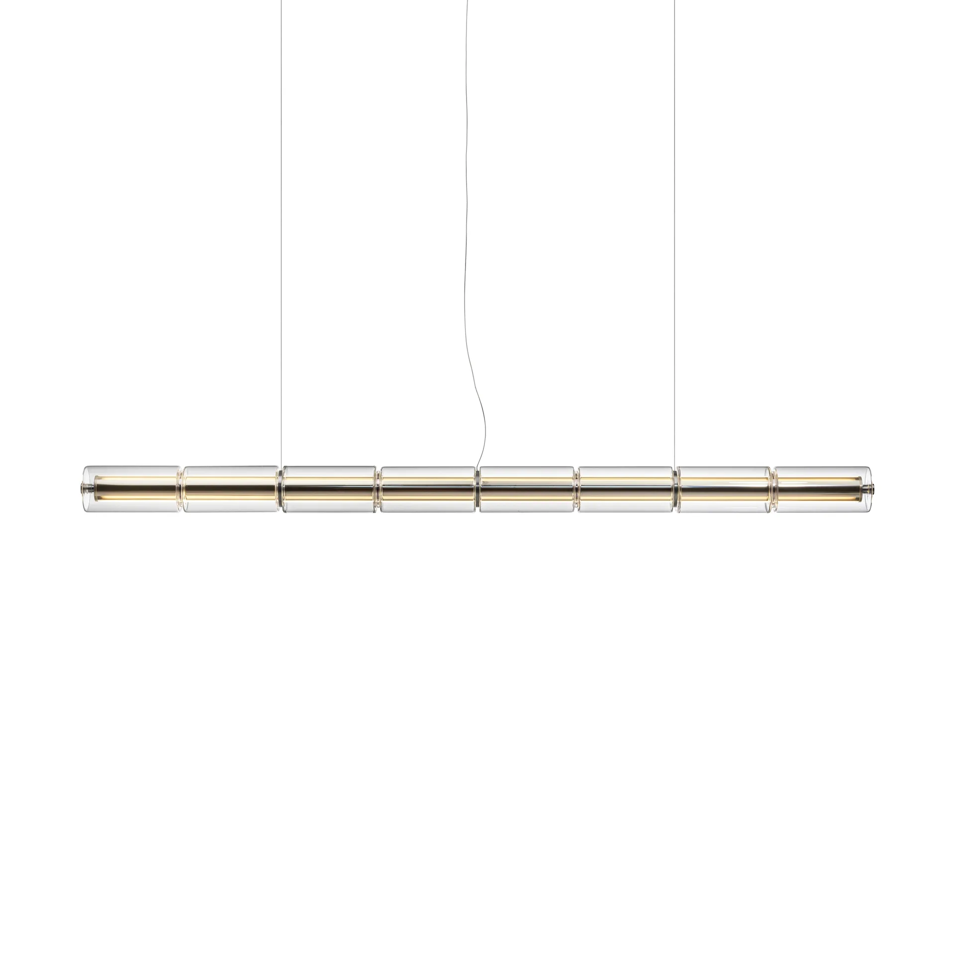 Suspension Luce Cilindrica S1 165,6 cm, Glass Flos