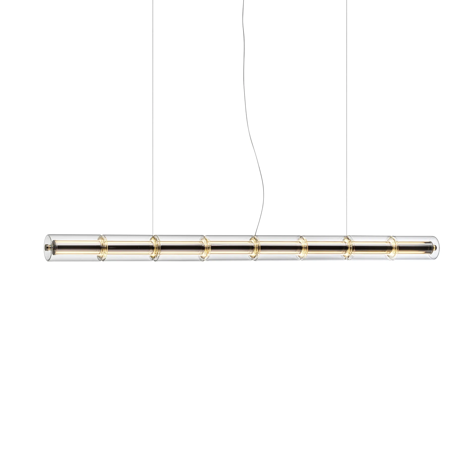 Suspension Luce Cilindrica S1 165,6 cm, Glass Flos